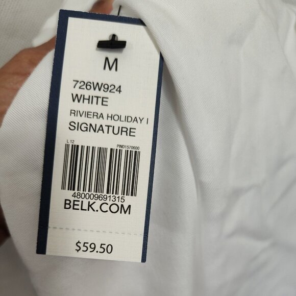 Crown and Ivy White Tunic Top Women Size M V-neck Bell Sleeve NEW FLAW - Picture 7 of 8